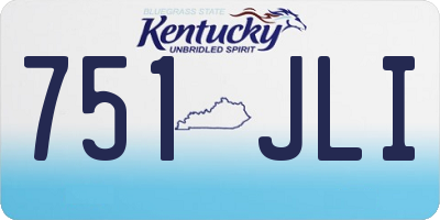 KY license plate 751JLI