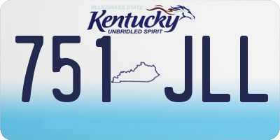 KY license plate 751JLL