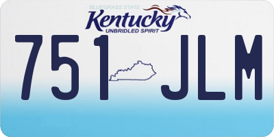 KY license plate 751JLM