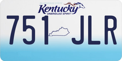 KY license plate 751JLR