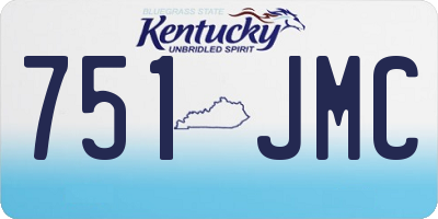 KY license plate 751JMC