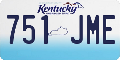 KY license plate 751JME