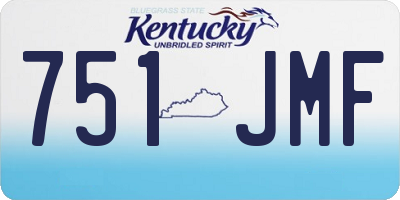 KY license plate 751JMF