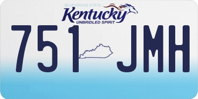KY license plate 751JMH