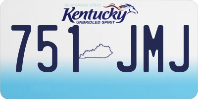 KY license plate 751JMJ