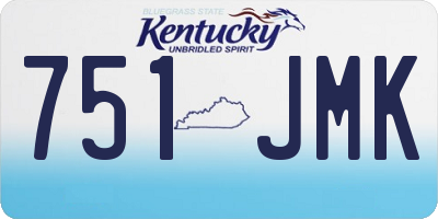 KY license plate 751JMK