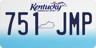 KY license plate 751JMP