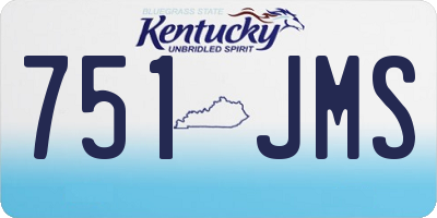 KY license plate 751JMS