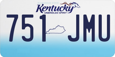 KY license plate 751JMU