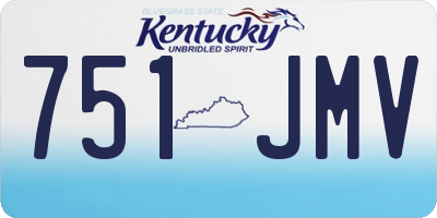 KY license plate 751JMV