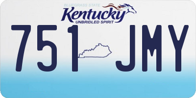 KY license plate 751JMY