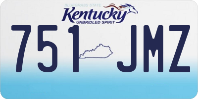 KY license plate 751JMZ