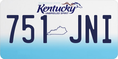 KY license plate 751JNI