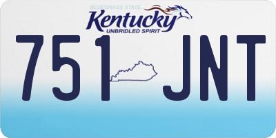 KY license plate 751JNT