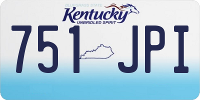 KY license plate 751JPI