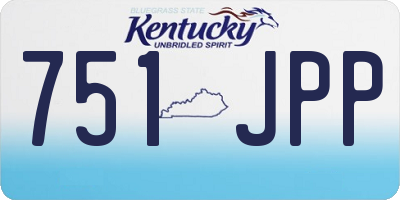 KY license plate 751JPP