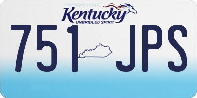 KY license plate 751JPS