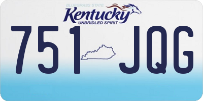 KY license plate 751JQG