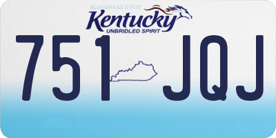 KY license plate 751JQJ
