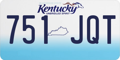 KY license plate 751JQT