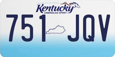 KY license plate 751JQV