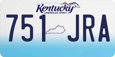 KY license plate 751JRA
