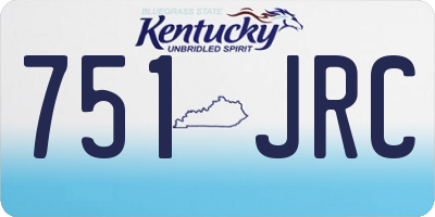 KY license plate 751JRC