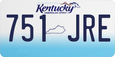 KY license plate 751JRE
