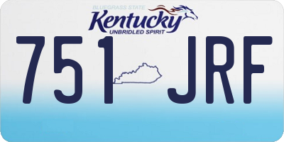 KY license plate 751JRF