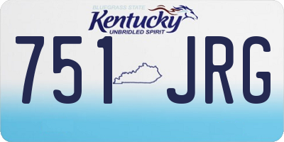 KY license plate 751JRG