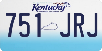 KY license plate 751JRJ