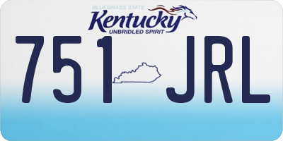KY license plate 751JRL