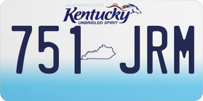 KY license plate 751JRM