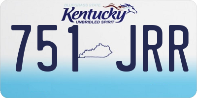 KY license plate 751JRR