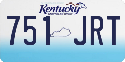 KY license plate 751JRT