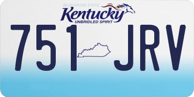 KY license plate 751JRV