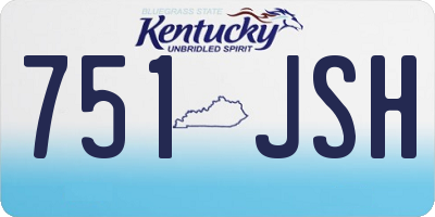 KY license plate 751JSH