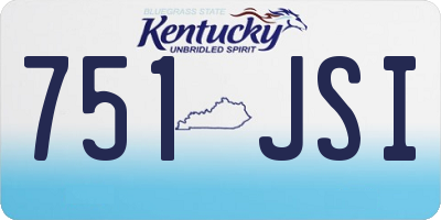 KY license plate 751JSI