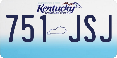 KY license plate 751JSJ
