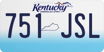 KY license plate 751JSL
