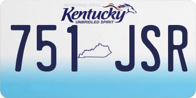 KY license plate 751JSR