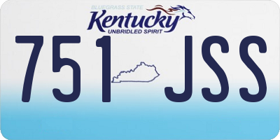 KY license plate 751JSS
