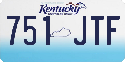 KY license plate 751JTF