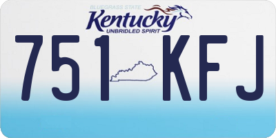 KY license plate 751KFJ