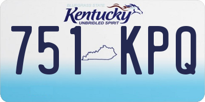 KY license plate 751KPQ