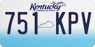 KY license plate 751KPV