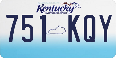KY license plate 751KQY
