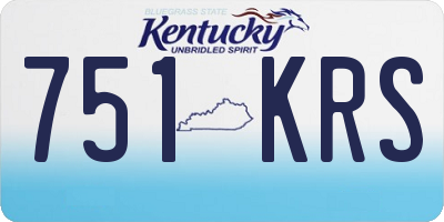KY license plate 751KRS