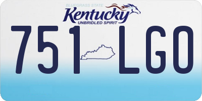 KY license plate 751LGO