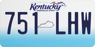 KY license plate 751LHW